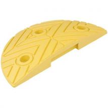 Ralentisseur H 50mm Pièce De Fin Jaune 250x420x50 Mm