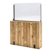 Hortalia Contract - Jardinière à fixer 100x24x140cm Pin - Pare-vent 60cm - 3 ans Garantie