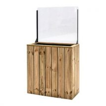 Jardinière Autoportante 75x34x80 - Pare Vent 60cm