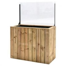 Jardinière Autoportante 100x44x80 - Pare Vent 60cm