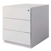 Caisson Mobile En Métal - 3 Tiroirs - Gris