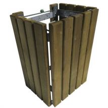 Poubelle D'extérieur Groix 60l - Pin Traité