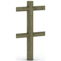 Poteau D'extrémité Normandie 1 Lisse Ø 14 Cm H150 Cm - Pin