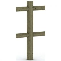 Poteau Normandie 2 Lisses Ø 14 Cm H200 Cm - Pin