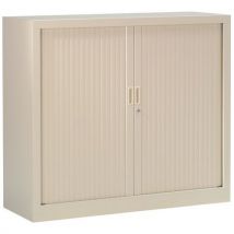 Armoire Basse À Rideaux 100 X 100 Cm 1015 Beige