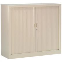 Armoire Basse À Rideaux 120 X 100 Cm 1015 Beige