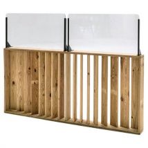 Garde Corps Non Rabattable 150x12x75 Cm Pare Vent 40cm
