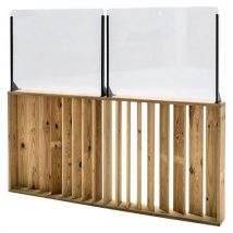 Garde Corps Non Rabattable 150x12x75 Cm Pare Vent 60cm