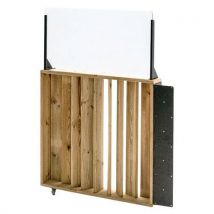 Garde Corps Rabattable 75x12x75 Cm Avec Pare Vent 40 Cm