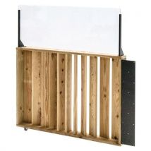 Garde Corps Rabattable 100x12x75 Cm - Pare Vent 40 Cm