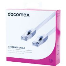 Dacomex - Cordon RJ45 CAT. 6 F/UTP LSOH Snagless Blanc - 1 m - Informatique et Multimédia