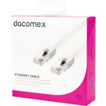 Dacomex - Cordon RJ45 CAT. 6 F/UTP LSOH Snagless Blanc - 3 m - Haute Performance et Sécurité