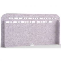 Smit Visual - Cloison Acoustique en Feutre Gris Clair - 100x50cm - Réduction Sonore Efficace
