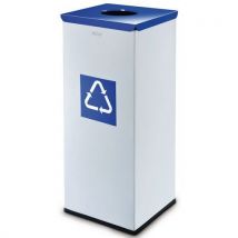 Poubelle Eko Square Pour Déchets Triés Volume 60 L Bleu