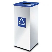 Poubelle Métallique Prestige De Recyclage 60 L Bleu