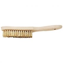 Brosse Métallique À Manche 4 Rangs Fil Souple