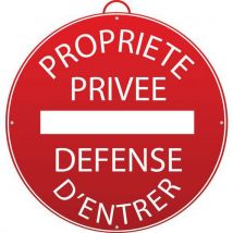 Panneau "propriété Privée. Défense D’entrer"