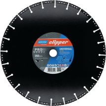 Clipper - Disque Diamant Pro Universal Ductile Ø350mm - Alésage 25.4mm - Coupe Professionnelle