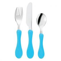 Sets De 3 Couverts Manche Ergonomique - Bleu