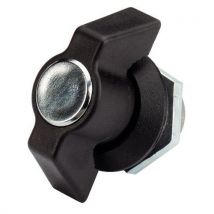 Bouton Papillon Polyamide Noir Sans Came Sans Barillet