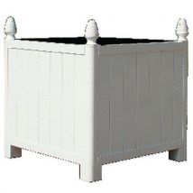 Bac Orangerie Blanc Finition Pomme De Pin 62x62 Cm