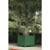 Bac Orangerie Vert Métal Carré 62x62 cm - Design Sphère - Jardin & Extérieur