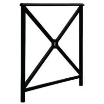 Barrière Lisbonne 1 m Noir - Voirie - Robuste et Durable