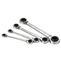 Jeu De 4 Cles Polygonales A Cliquet 4 En 1