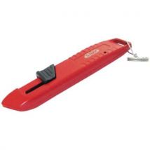 Couteau A.-retractable Bimat. L. Trapez. Avec Clip Inox Fme