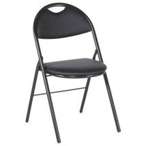 Chaises Clap Piètement Noir Tissu Acrylique 0758 Gris