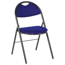 Chaises Clap Pied Noir Tissu Acrylique 1532 Bleu