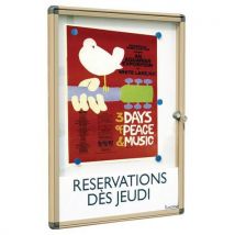 Mini Vitrine D'affichage Extérieur Alcaor Sable Format A4 4 Feuilles