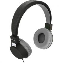 Casque Stéréo Be Color Jack 3.5 Mm Noir Et Gris Campus