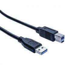 Cordon Éco Usb 3.0 Type A Et B Noir - 10 M