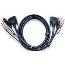 Aten - Cordon KVM DVI/USB/Audio Dual Link - 3M - Fiable et Polyvalent