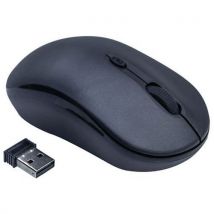 Mini Souris Optique Sans Fil Nano Usb Noire Dacomex