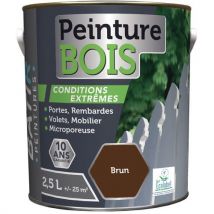 Peinture Bois Ecolabel Batir - 25l Brun
