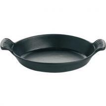 Plat Ovale Fonte Et Fond Émaillé Le Chasseur - Noir - 20 Cm