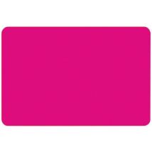 Matfer - Étiquette Polystyrène Bords Arrondis - Lot de 10 - Rose Fuschia 60x80mm - Fabrication Artisanale