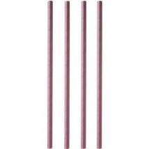Paille En Papier - Violet - 23 Cm - 08 Cm