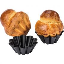 Moule Brioche À 10 Côtés Exoglass - Lot De 12 - Ø 10 Cm