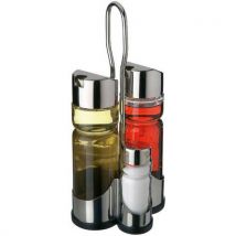 In Situ - Ménagère Luxus Sel et Poivre - Verre Transparent - 11 cm - Design Élégant et Pratique