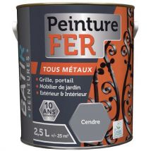 Peinture Fer Taux Métaux Ecolabel Aquarel - 25l Cendre