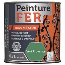 Peinture Fer Et Métaux Ecolabel Aquarel - 05l Vert Provence