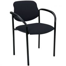 Fauteuil 4 Pieds Époxy Noir Tissu Non Feu Label Gs