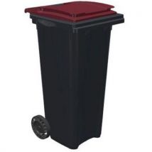 Conteneur 140l Gri/rouge Vermelha Pega F Rontal
