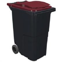 Conteneur 360l Gris/rouge Prise Frontale