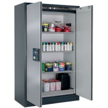 Asecos - Armoire de sécurité Q90 195cm - 90 min résistance au feu - 3 étagères - Acier - Gris/Bleu