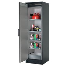 Asecos - Armoire de sécurité Q-PEGASUS-90 - 90 min résistance au feu - 4 étagères, 1 bac - Gris/Anthracite - Stockage produits dangereux