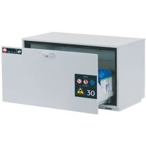 Asecos - Armoire de sécurité sous paillasse UB-S-30 - 600x1102x574mm - 1 tiroir - Gris clair - Résistance feu 30 min